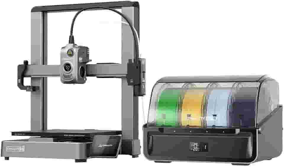 Impressora 3D Creality Hi Combo, multicolorida com CFS, nivelamento automático de alta velocidade de 500 mm/s