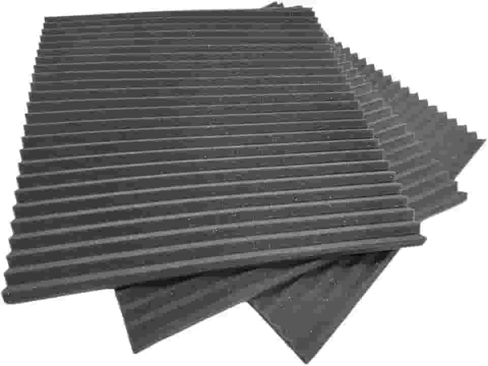 20 Placas Acústicas 50 x 50 cm Flat 20mm – Espuma Anti-Chamas | IMPAKTCOM