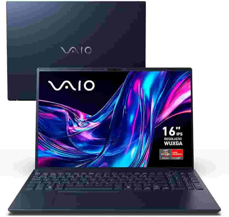 Notebook VAIO FE16 AMD® Ryzen 5-5625U Linux 16GB RAM 512GB SSD 16' IPS WUXGA - Cinza Grafite