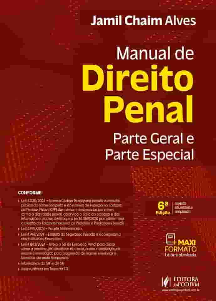 Manual De Direito Penal - Parte Geral E Parte Especial - 6 Edição 2025 Juspodivm