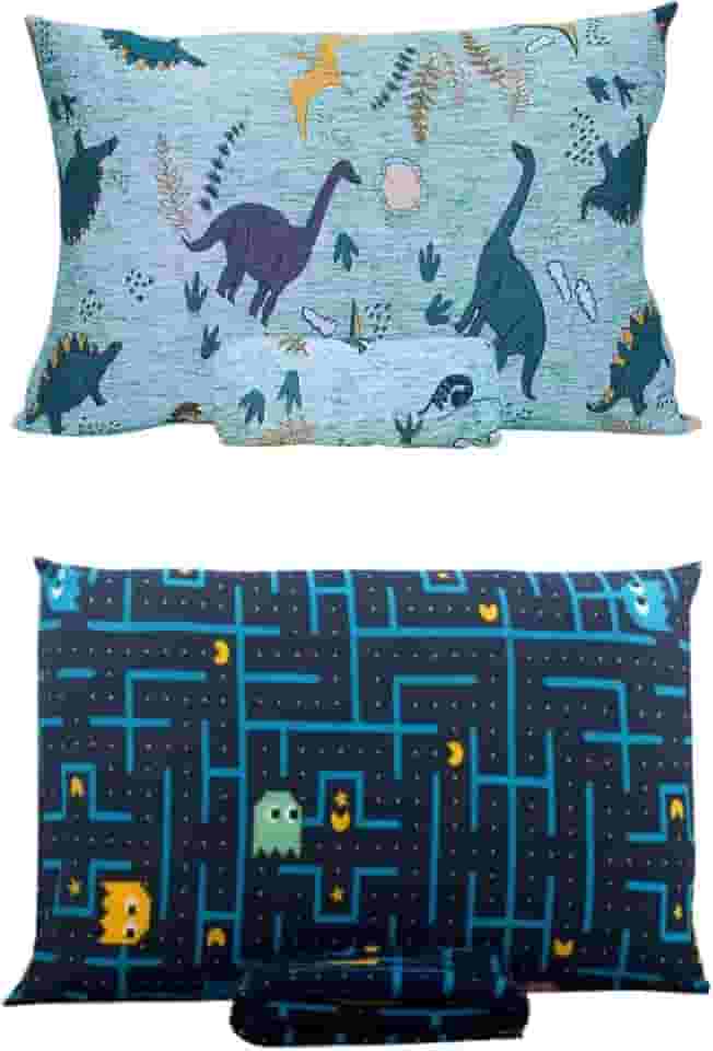 Kit Completo com 2 Jogos de Cama – Temas Dinossauro e Games | Ideal para Meninos