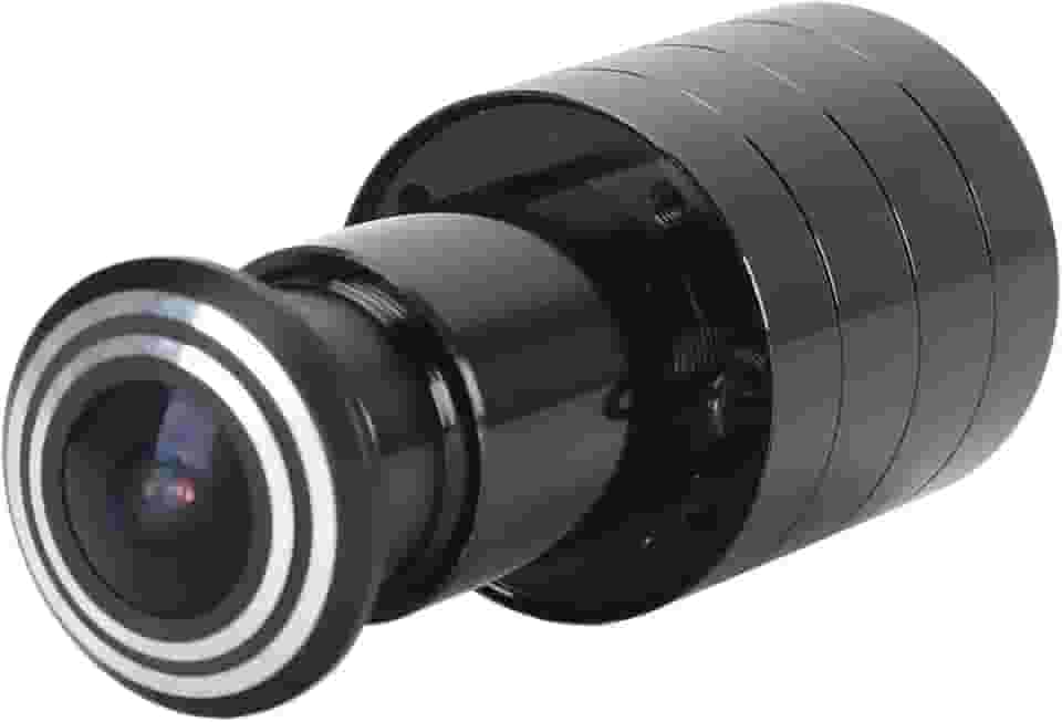 Câmera olho mágico de porta, câmera de porta de acesso remoto de 2 MP HD bidirecional com suporte para armazenamento de cartão de memória, câmera de porta de acesso remoto para casa (plugue EUA)