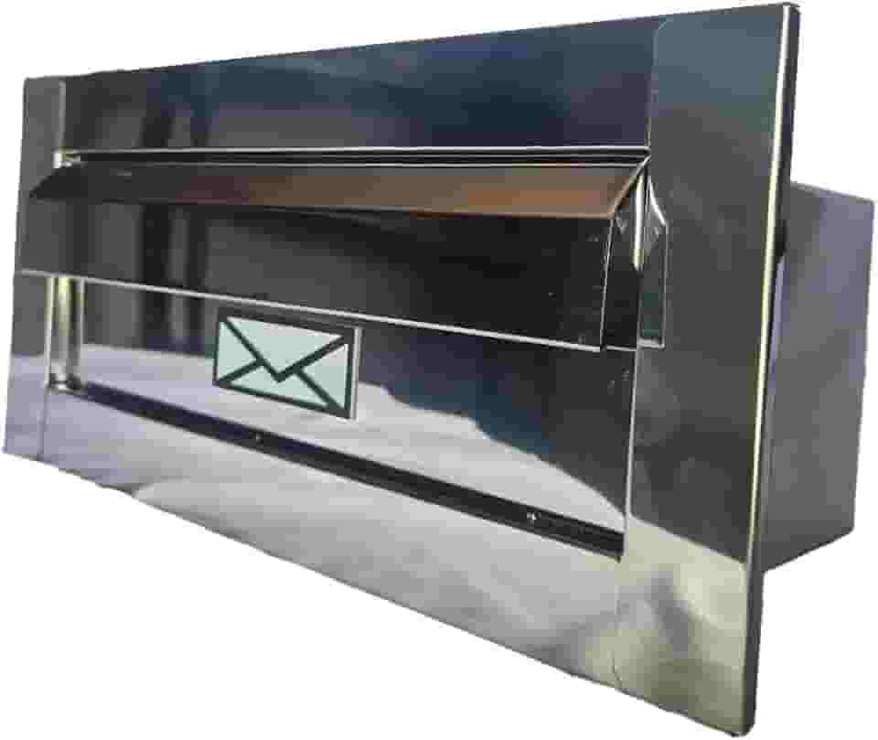 Caixa de Correio Inox Preta, Branca e Cromada – Estilo e Resistência! (Cromado)