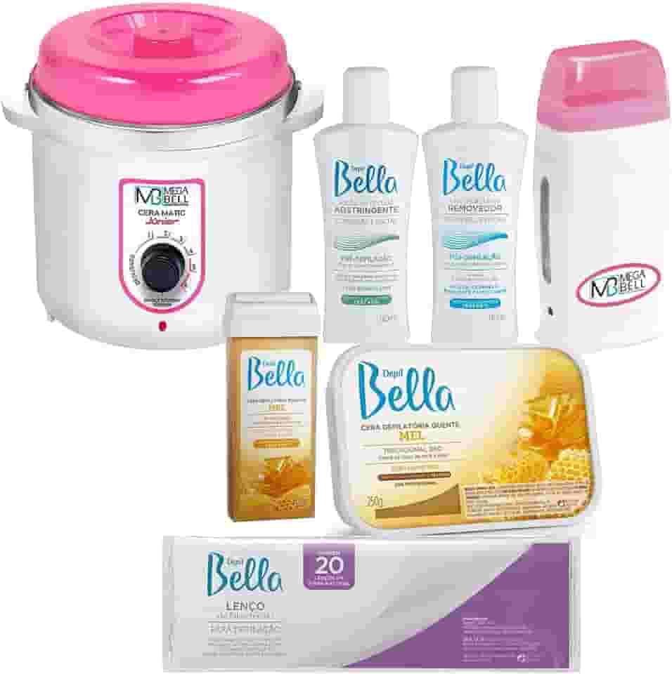 Kit Depilação Completo Cera Quente Rolon E Termocera 400g
