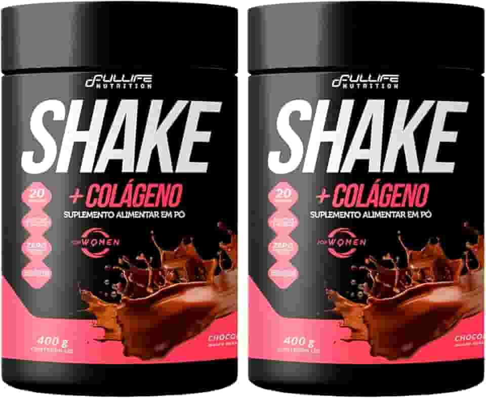 Shake Substituto de Refeição Com Colágeno Fullife 400g 2 Unidades (400g, Chocolate)