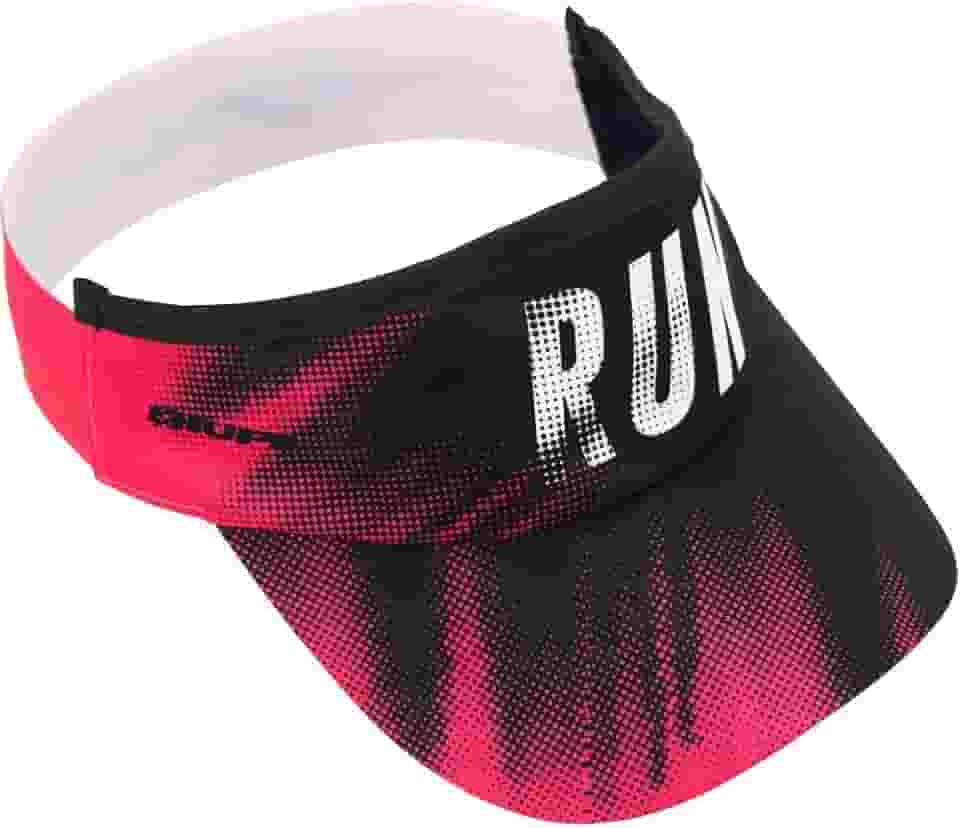 Viseira para Corrida Hupi Tuna, Cor: Rosa/preto