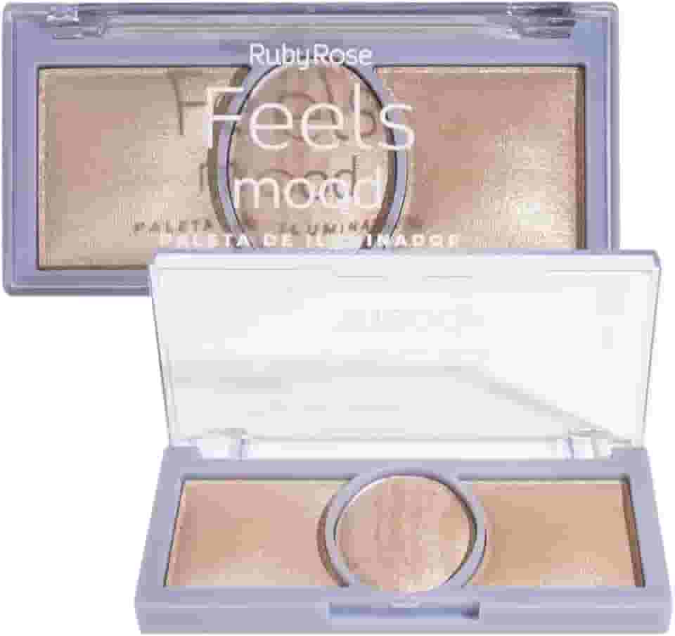 Ruby Rose - Paleta Iluminador Feels Mood 03 Cores Hb 7530-1