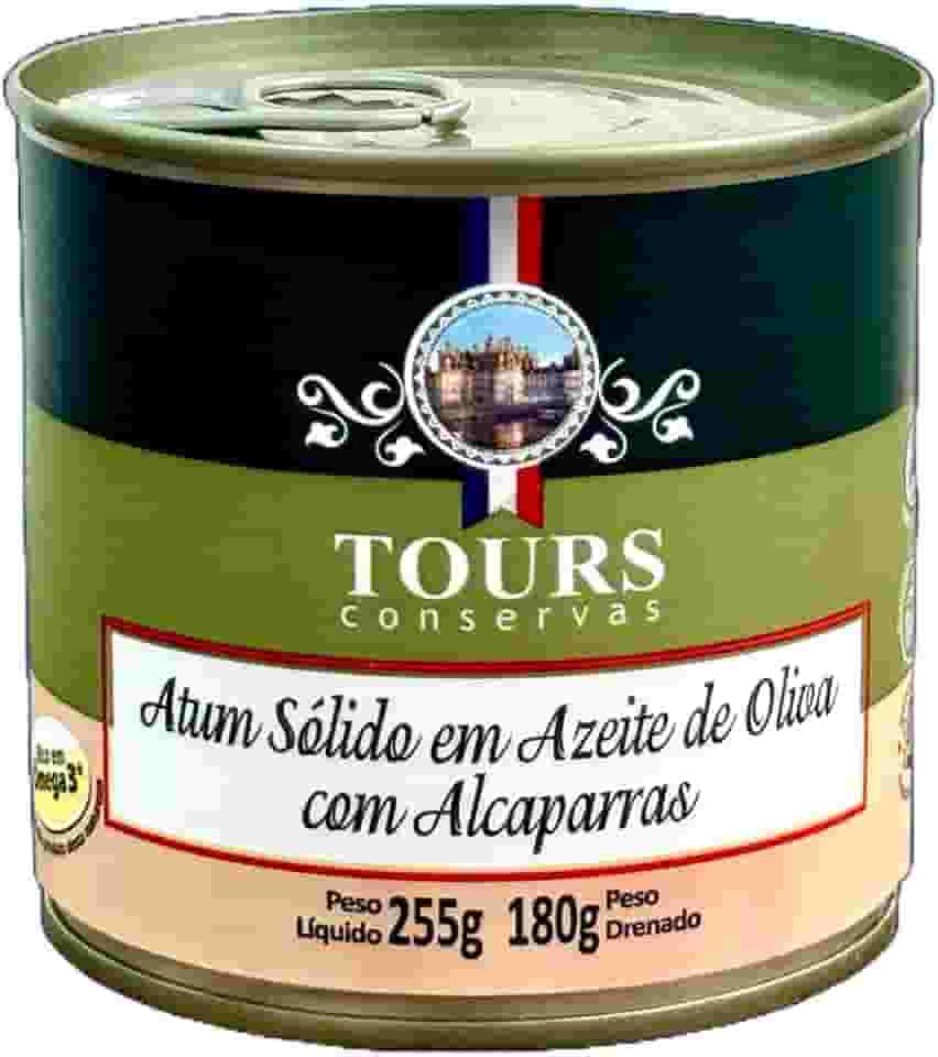 Atum Sólido com Alcaparras em Azeite Tours 255g