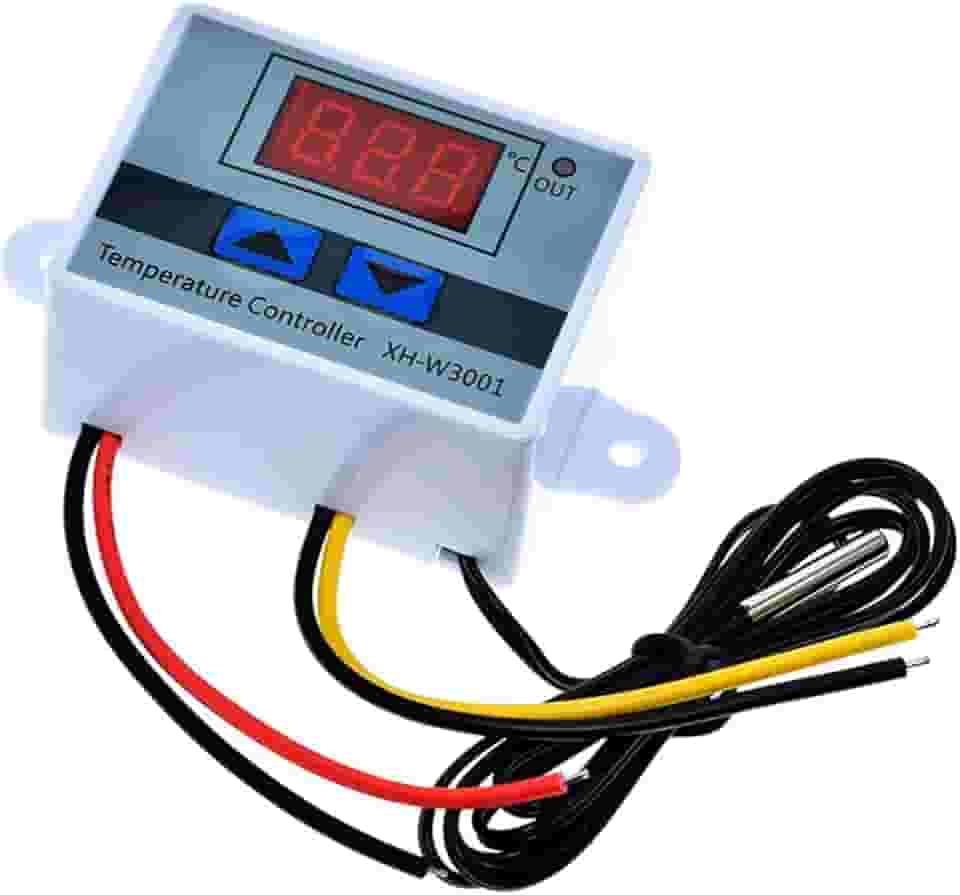Controlador De Temperatura Termostato Digital W3001 110V - 220V Bivolt 1500W Para Chocadeira, Freezer, Geladeira, Aquecedor digital