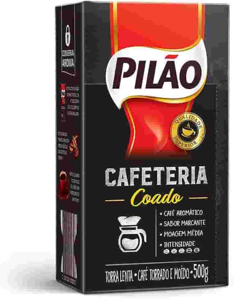 Café Pilão Torrado e Moído Cafeteria Coado Vácuo 500g