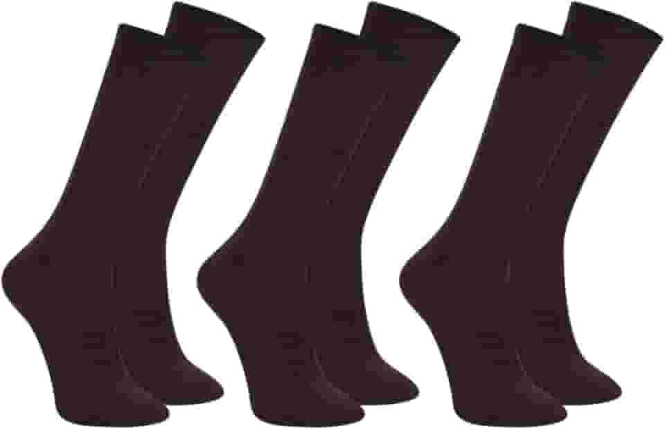 Kit 3 Pares Meia Social Mash Canelada Fina Poliamida Cano Longo Classica