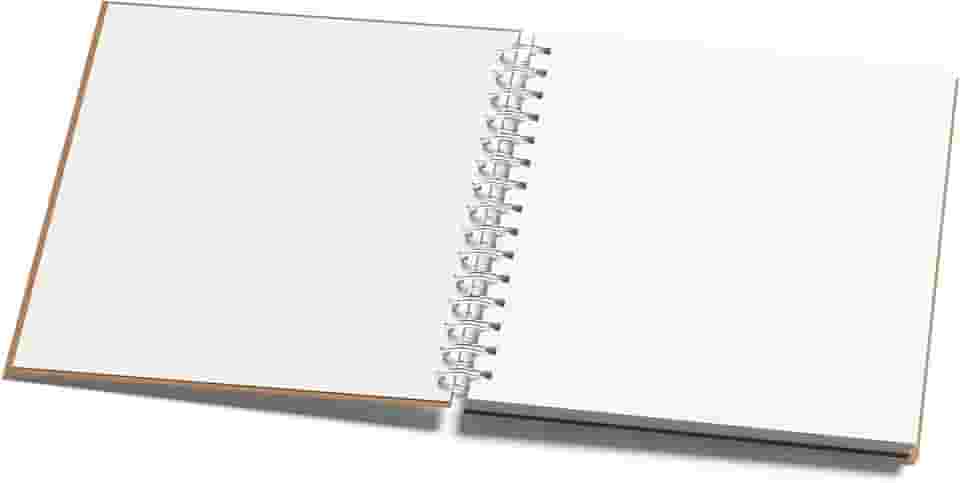 Sketchbook Profissional 20x20cm Espiral 180g – Caderno Artístico para Desenho e Aquarela