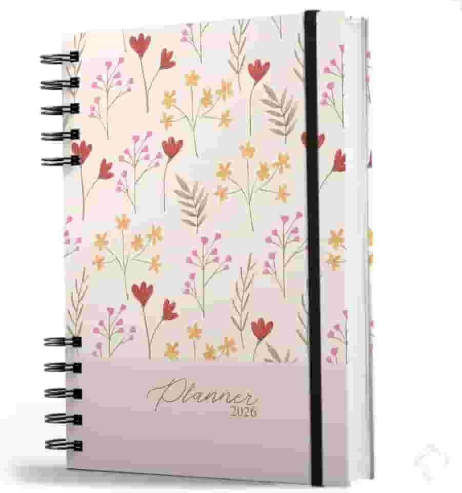 NISTI PRINT, Agenda Planner Visão Semanal Anual Capa Dura Primavera Dream