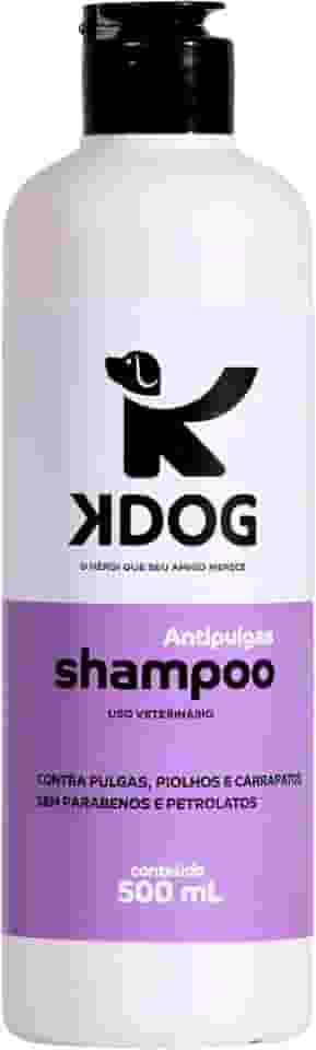 KDog, Shampoo de pelos para cães, Antipulgas e Carrapatos, 500 ml, Roxo