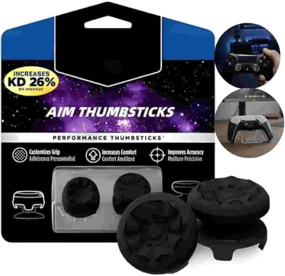 Kontrol Freek Grip Compatível Controle PS4 e PS5 – Capas Emborrachadas Antiderrapantes, Maior Precisão e Conforto