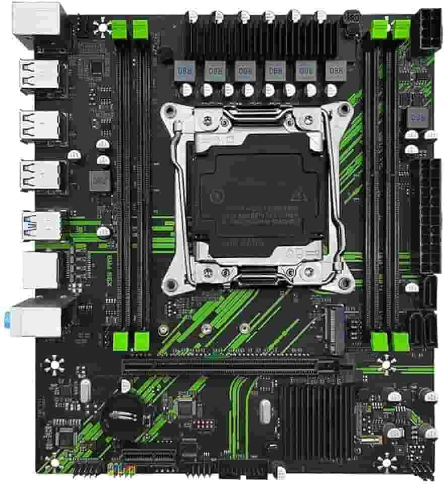 QUASAR X99 PR9, Placa-mãe LGA 2011-3 Micro ATX para CPUs Intel E5 V3 V4 Series, DDR4 Max 128GB, NVME/NGFF M.2, PCIe 3.0, Gigabit LAN