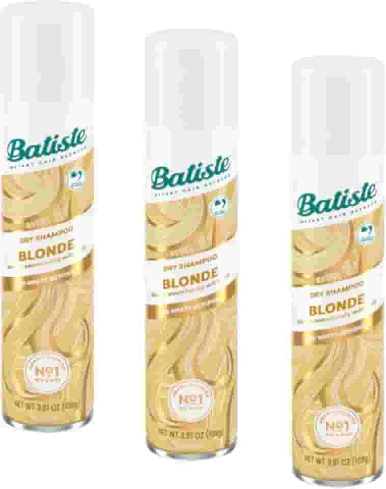 Batiste Shampoo seco, loiro brilhante, 10 ml, pacote com 3