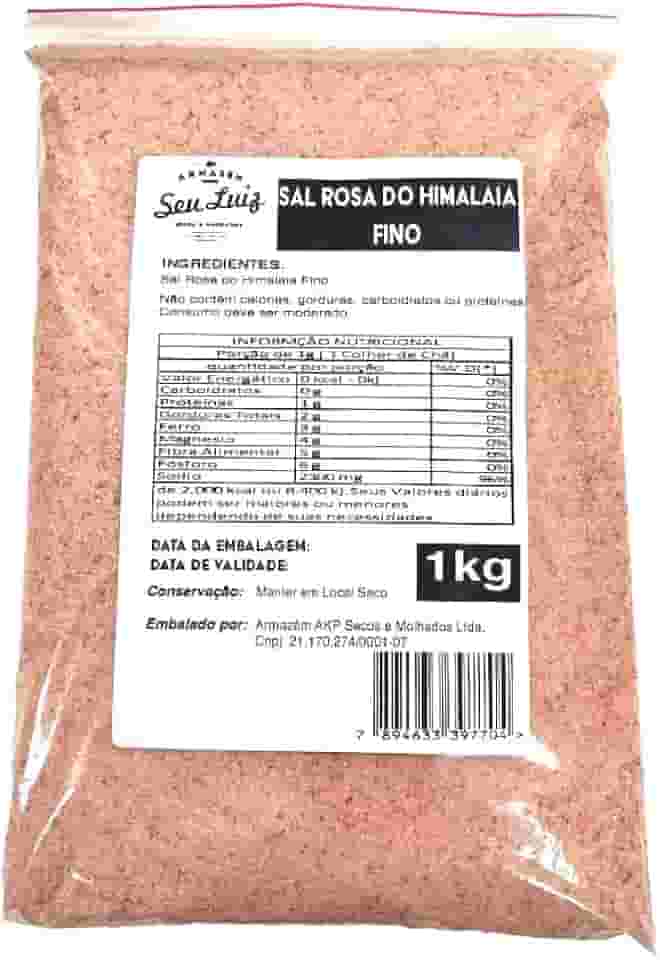 Sal Rosa do Himalaia Fino 1kg