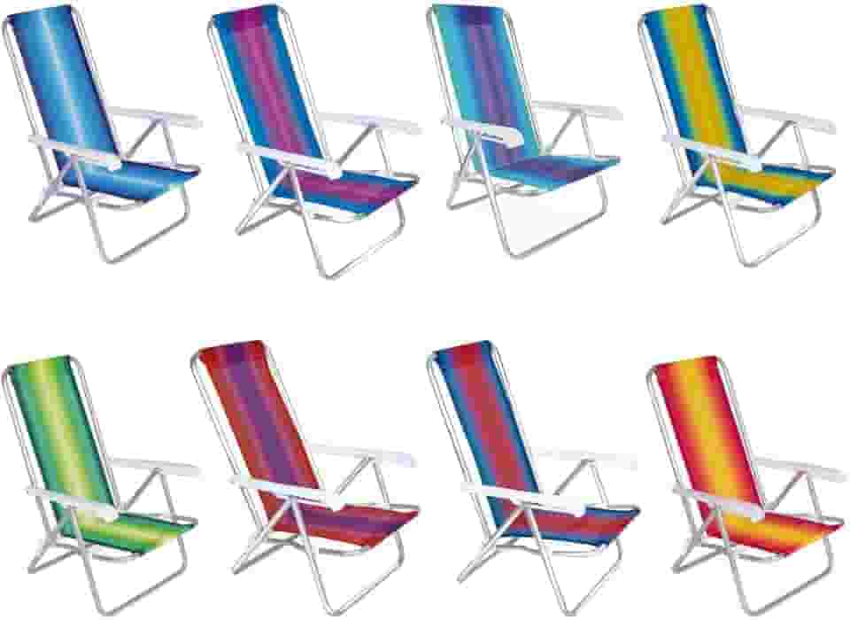 Mor - Cadeira Reclinável 4 Posições Alumínio Sortido