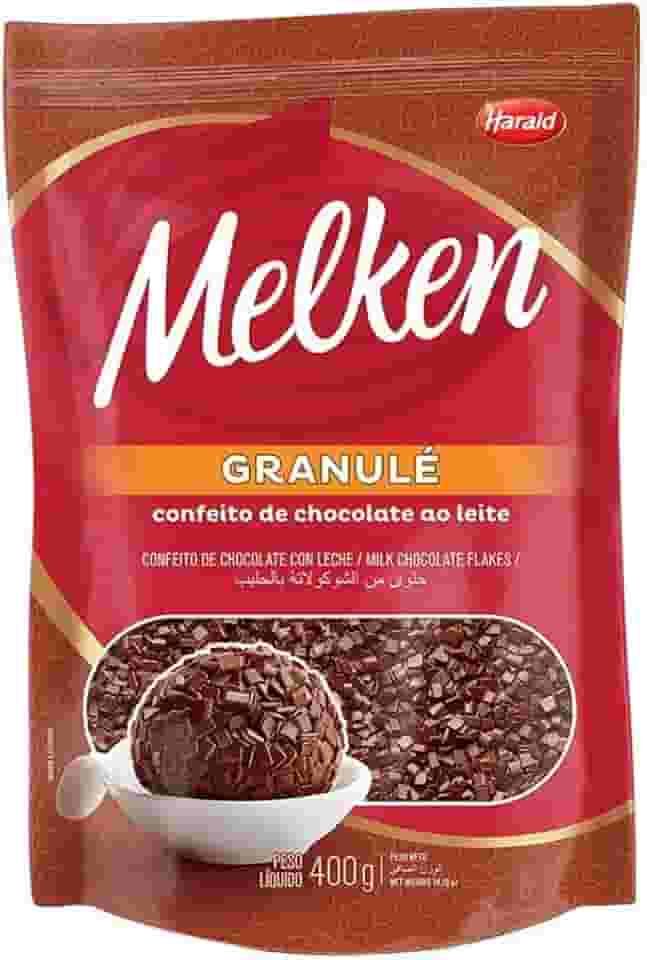 Chocolate Granulado Ao Leite Granulé 400g Melken Harald