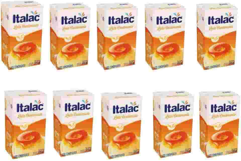 Kit com 10 Unidades Leite Condensado SEMI-DESNATADO Italac 395g