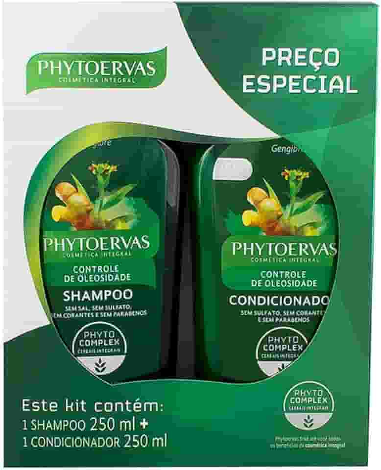 Phytoervas Kit Controle da Oleosidade Shampoo 250 ml + Condicionador 250 ml