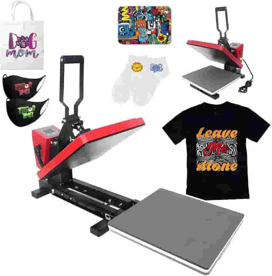 220V Prensa Térmica Plana 38x38cm Sublimação Transfer Sublimação Máquina De Prensagem Para Camiseta Caneca Chapéu