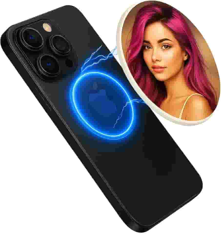 Espelho Magnético para Selfie, Acessório para Câmera Traseira do Celular, com Aro Magnético, para Live, Vlog e Fotos