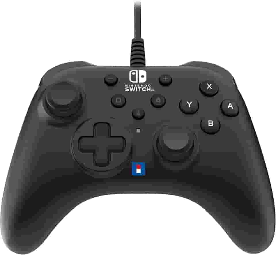 HORI Nintendo Switch HORIPAD Turbo (Black) Wired Controller Pad - Officially Licensed by Nintendo - Nintendo Switch & Nintendo Switch - OLED Model