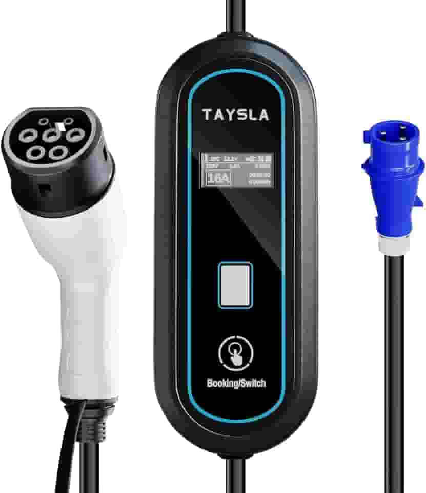 Phantom Carregador para 7KW Portátil Carro Cabo de 5M 32A-24A-20A-16A-13A-10A-8A Carregador EV Tipo 2 para Carros Elétricos e Híbridos Uso Interno/Externo Veículo Elétrico BYD Nissan