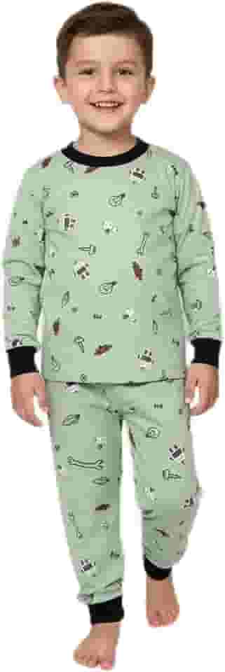 Pijama Infantil 100% Algodão Leve —Estampa Robozinho - Conforto, Beleza e Estilo Infantil para Bons Sonhos!