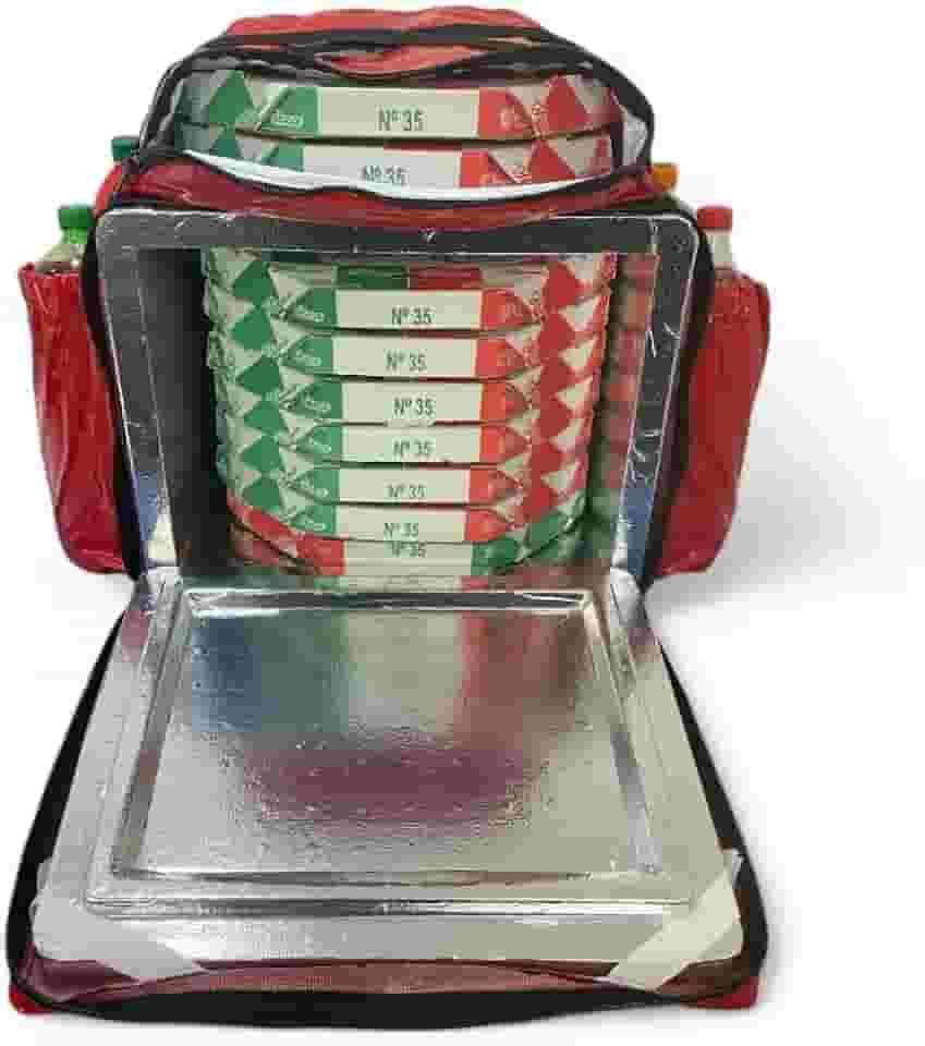 Bag ImpermeáVel Para Entrega Delivery Com Caixa de Isopor TéRmica Laminada de 45L Motoboy(VERMELHA)