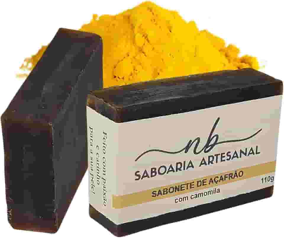 Sabonete de Açafrão Depilatório Rosto e Corpo Acaba com a Foliculite