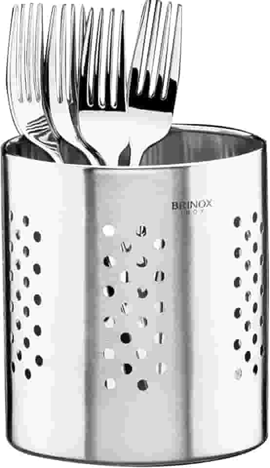 Brinox - Suporte Para Talheres Jornata 12x14 - Aço Inox