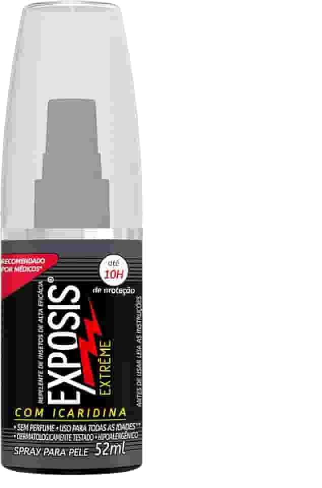 Exposis Extreme, Repelente Spray de Mosquitos, com Icaridina, Até 10h de Proteção, 52ml