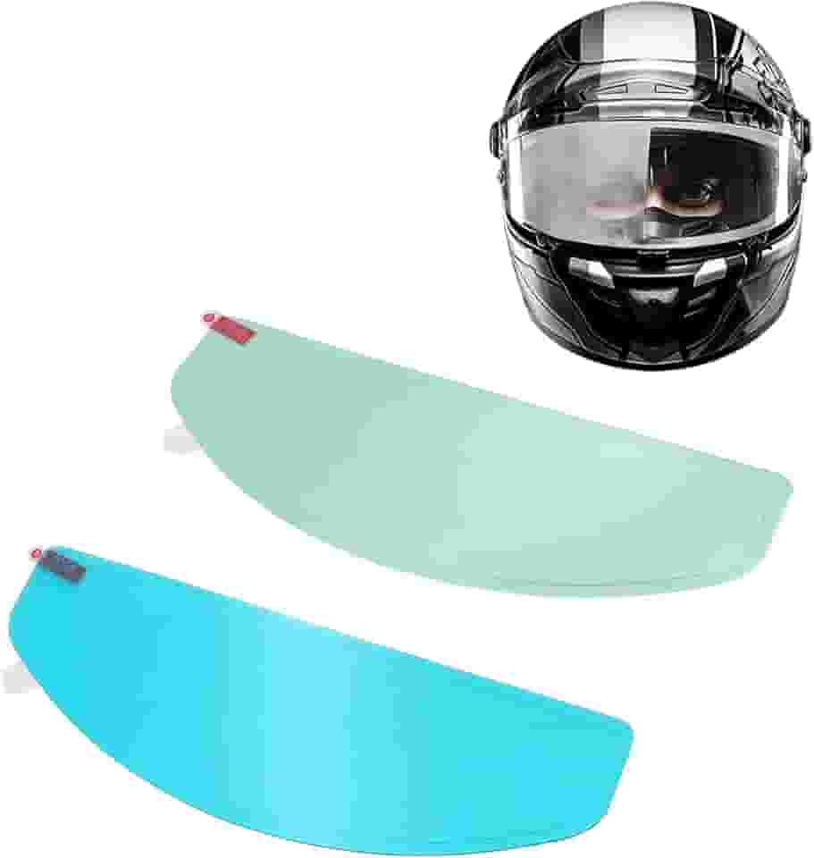 Artigree Película Antiembaçante E À Prova De Chuva Para Viseira Capacete Universal - 2 Peças, Versão Grande Lentes Motocicleta, Alternativa Às Películas Proteção Ultra Hd Inserção Pinlock, Antivapor