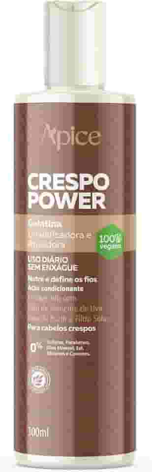 Ápice Gelatina Ativadora e Umidificadora Crespo Power | Definição, Hidratação e Controle de Frizz para Cabelos Crespos | 300ml