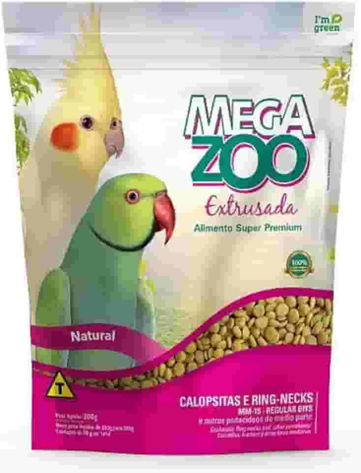 Ração Megazoo Extrusada Calopsitas/Ring Necks (MM15) 300g