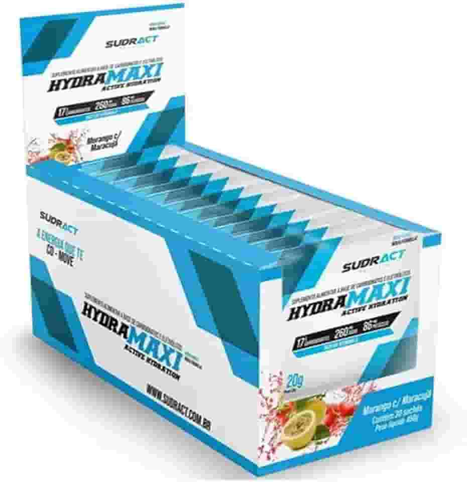 Sudract Hydramaxi Isotônico Em Pó - 25 Sachês 20G Morango Com Maracujá - Nutrition