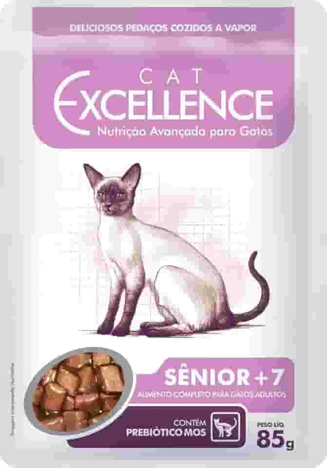 Caixa Sachê CAT Excellence - SENIOR - 18 Sachês de 85g cada