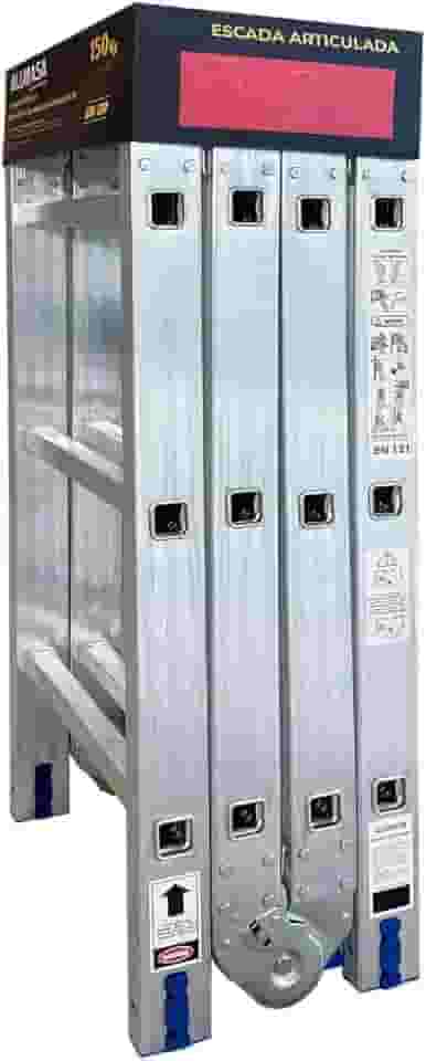 Escada de Alumínio Articulada 4x4 com 16 Degraus - Alumasa