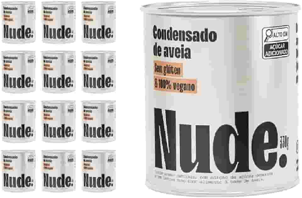 Pack Nude Leite Condensado de Aveia Sem Glúten 330g - Caixa 12 Unidades