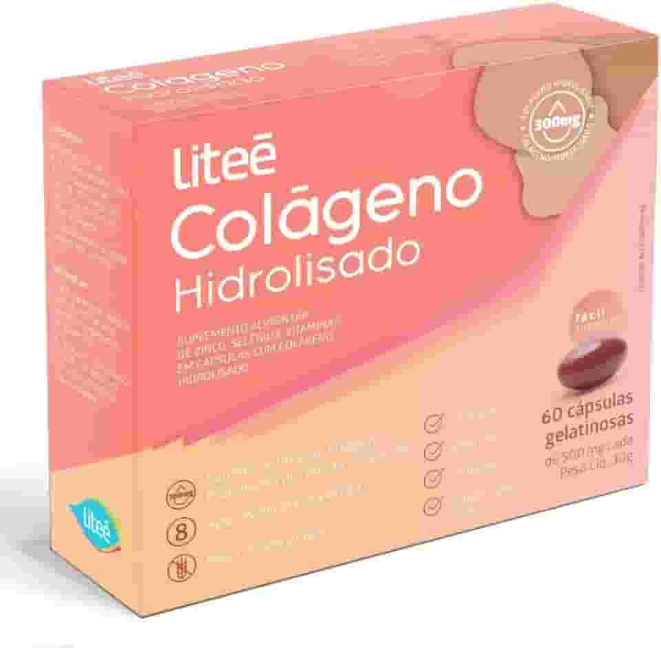 Litee Colágeno Hidrolisado 300mg - Colágeno Para Pele Liteé