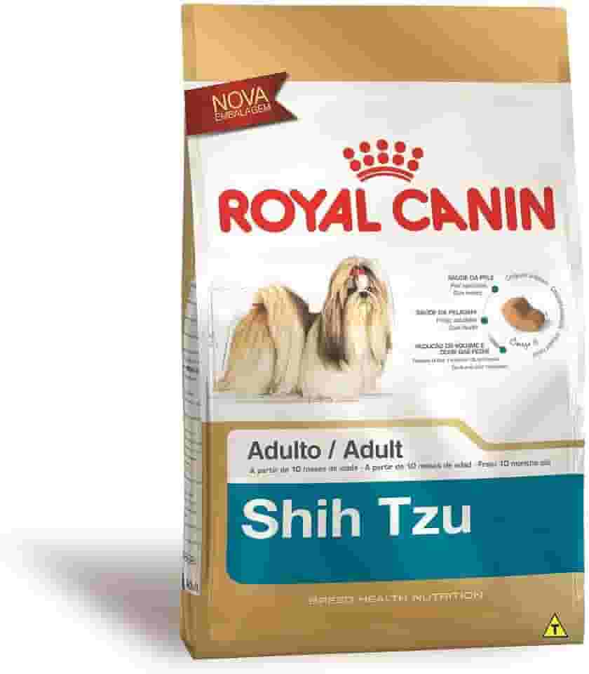 Ração Royal Canin Shih Tzu Cães Adultos 7,5Kg Royal Canin para Todas Pequeno Adulto - Sabor Outro