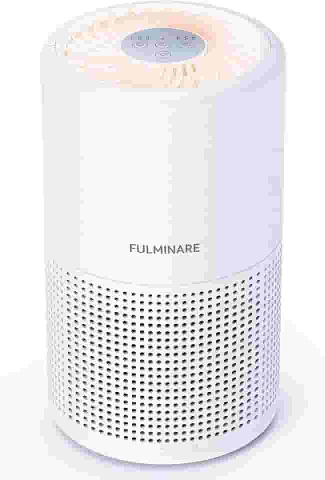 Purificadores de Ar Para Quarto, Filtro de Ar, Silencioso Com Luz Noturna, Pequeno Portátil Para Casa, Escritório, Sala De Estar (1 PACK)