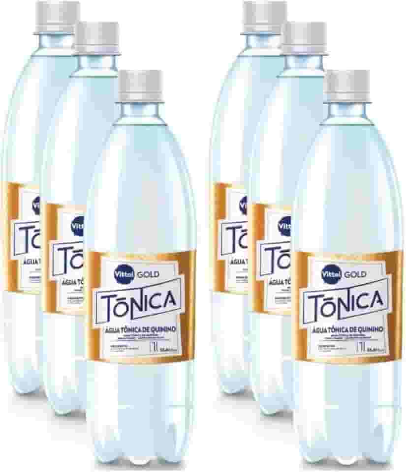 Água Tônica De Quinino Gold Vittal Garrafa 1 Litro 6 Unidades