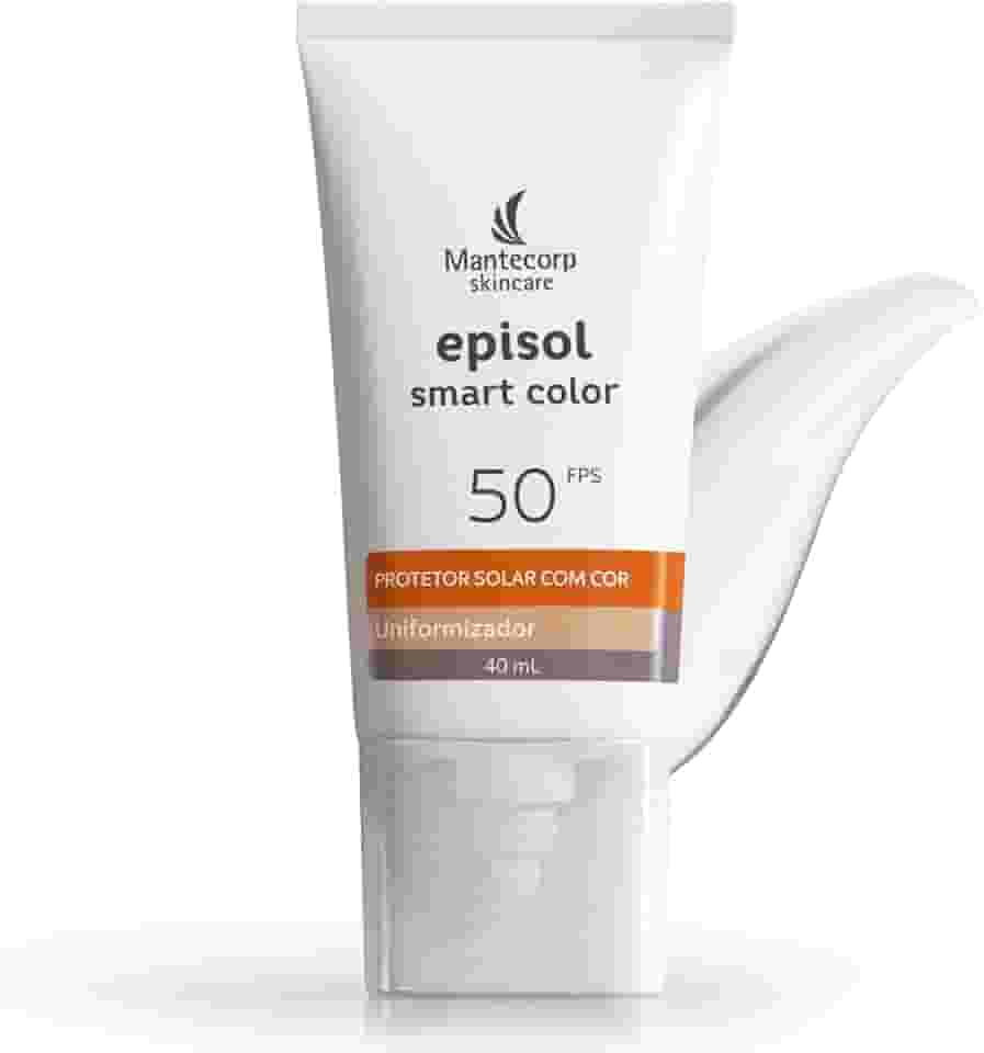 Protetor Solar Episol Uniformizador Smart Color Fps 50 – 40g – Cobertura Alta e Proteção UVA/UVB – Uniformiza o Tom e Disfarça Imperfeições – Mantecorp