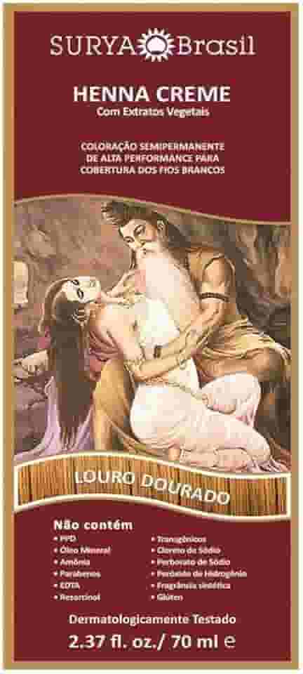 SURYA BRASIL Tintura Creme Henna Surya Louro Dourado 70Ml