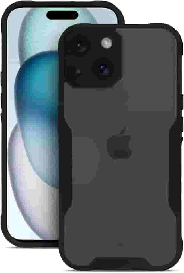 Gshield Capa Case Capinha Dual Shock Sense Preta Acabamento Premium Proteção Contra Arranhões, Quedas e Impactos para (iPhone 15)