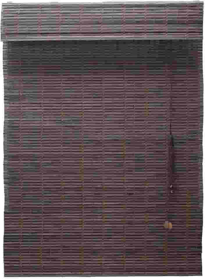 Persiana Bambu Romana Marrom 100 (L) X 220 (A) cm Cortina Madeira Roman Shade C/Bandô 1,00 x 2,20
